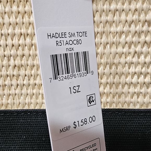 NWT DKNY Tan and Black Woven Handbag - Picture 9 of 9